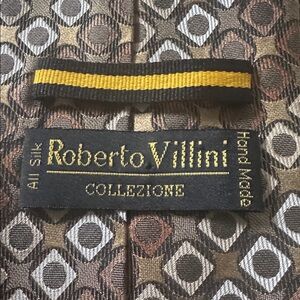 Roberto Villini 100% silk handmade tie